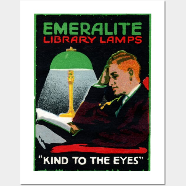 1915 Emeralite Library Lamps Wall Art by historicimage